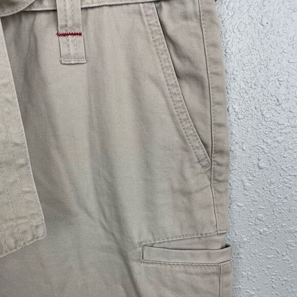 Tommy Hilfiger Jeans Khaki Cropped Pants Size 8 EUC - Picture 3 of 9